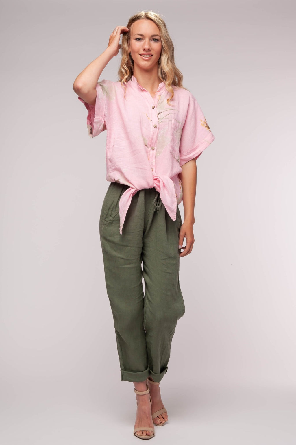 Knotted Floral Shirt