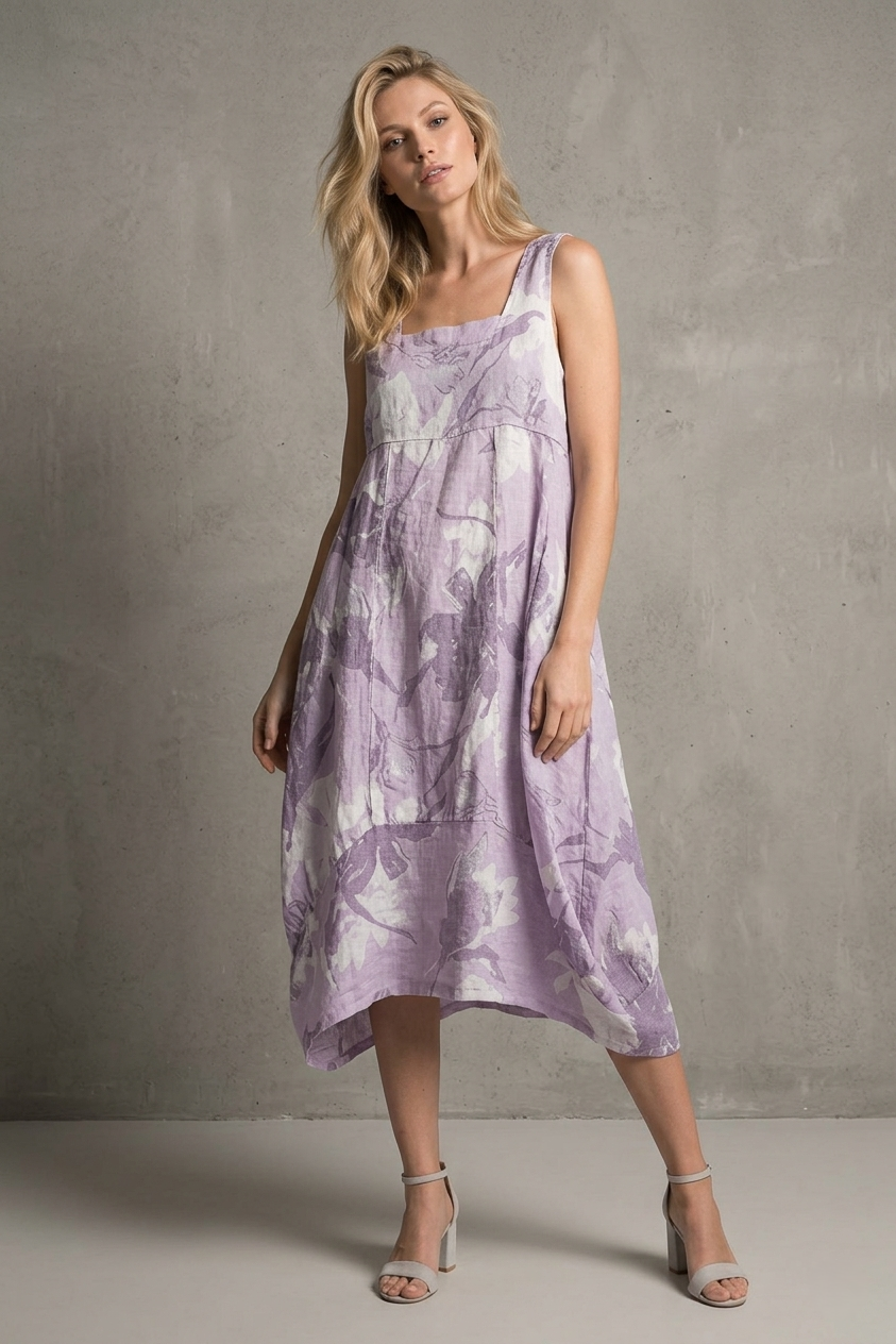 linen luv dresses Linen Luv Balloon Shape Dress Anne's On The Avenue